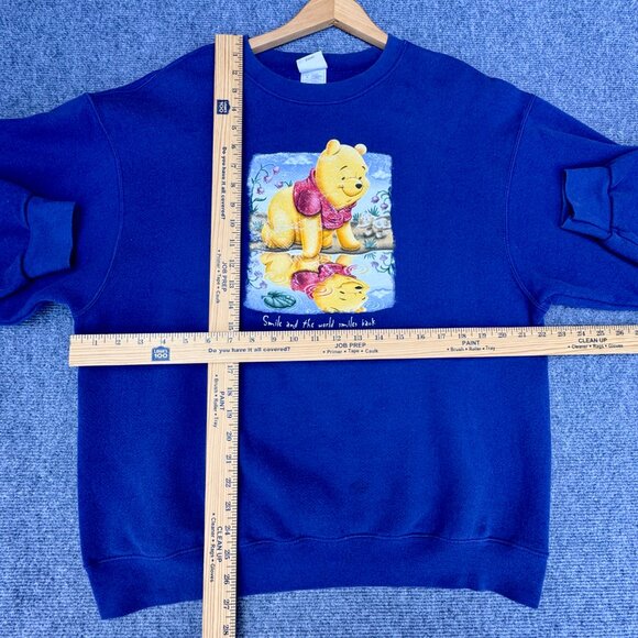 Vintage Winnie The Pooh Disney Store Sweatshirt Adult Large Purple - Picture 7 of 11